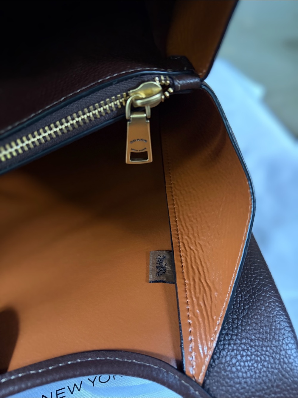 Authentic Coach Lana Shoulder Bag Leather - Maple *Largest of the 3 Lana bags* - Picture 12 of 16